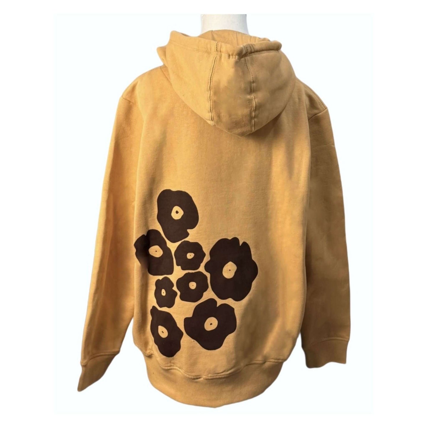 Poppies 100% Organic Cotton Pullover Hoodie, Camel 2