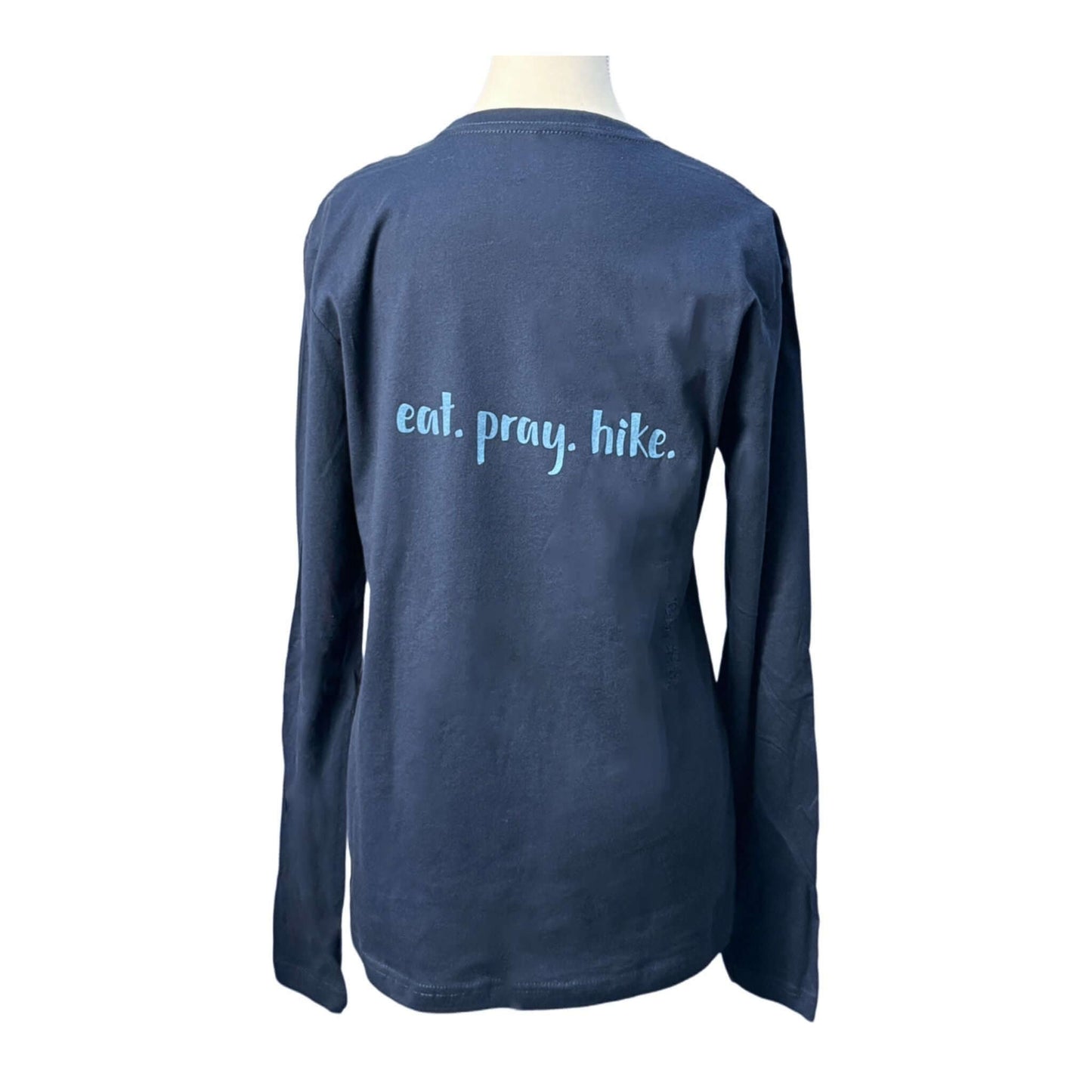 Topo Map Long Sleeve Tee, Midnight Navy 2