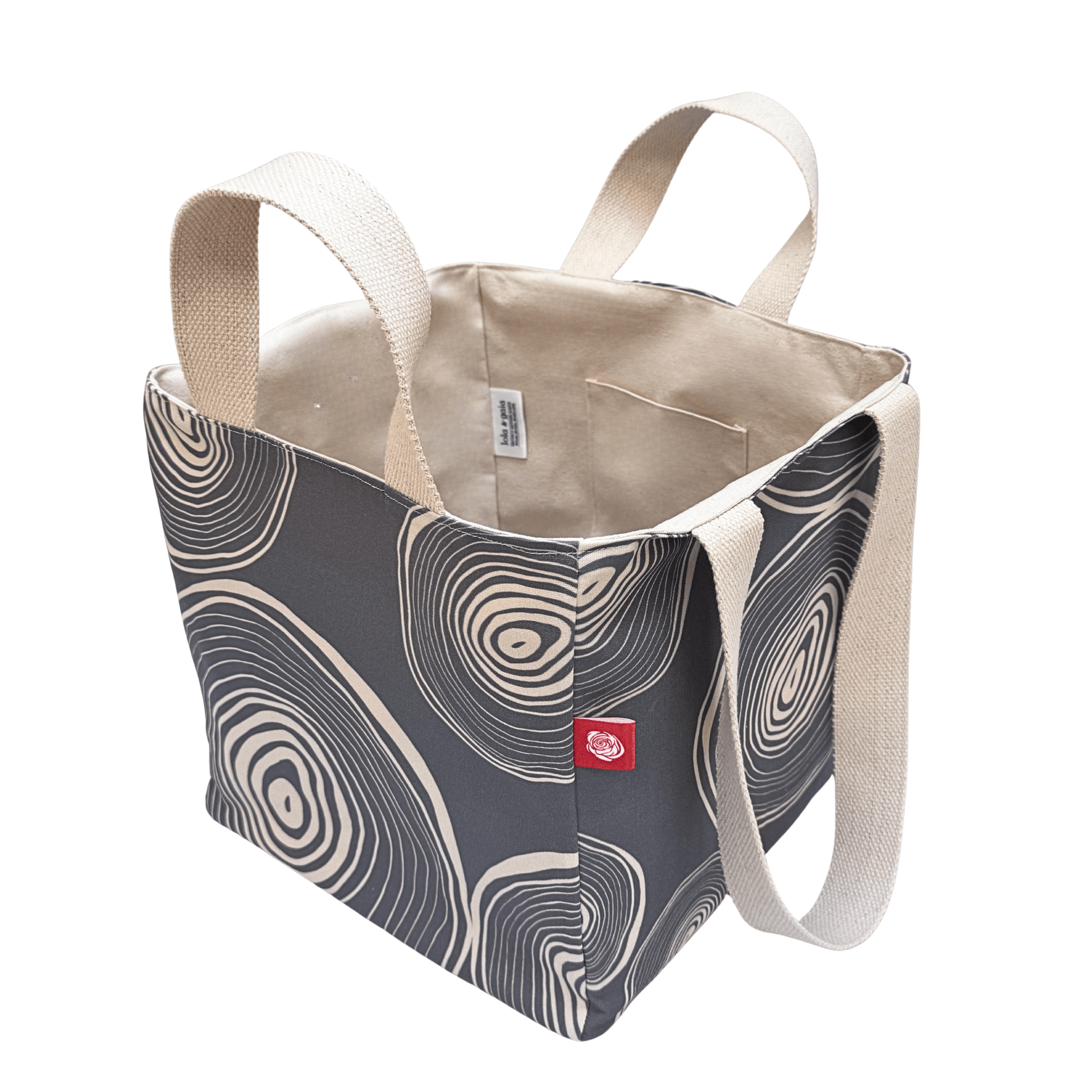 EVERYWAY Market Tote, Tree Rings 3