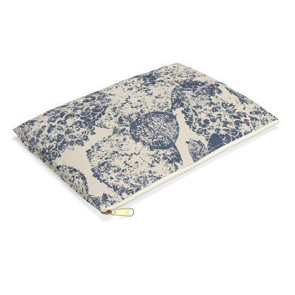 Accessory Pouch, Hydrangea II, Arctic Indigo