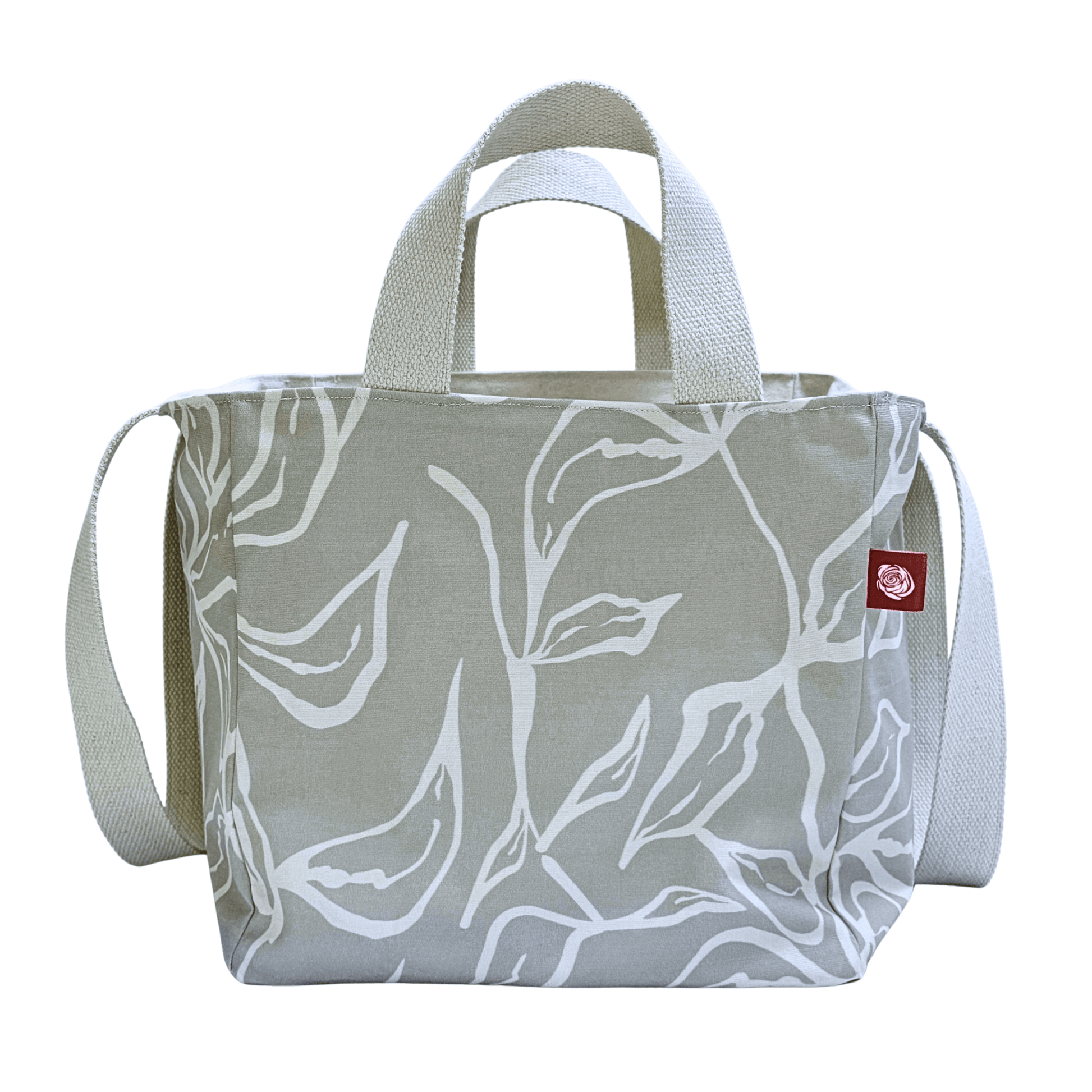 EVERYWAY Market Tote, Basil in Moss 1