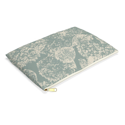 Accessory Pouch, Hydrangea II, Jade