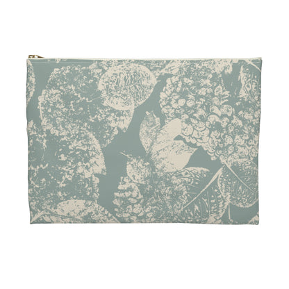 Accessory Pouch, Hydrangea II, Jade