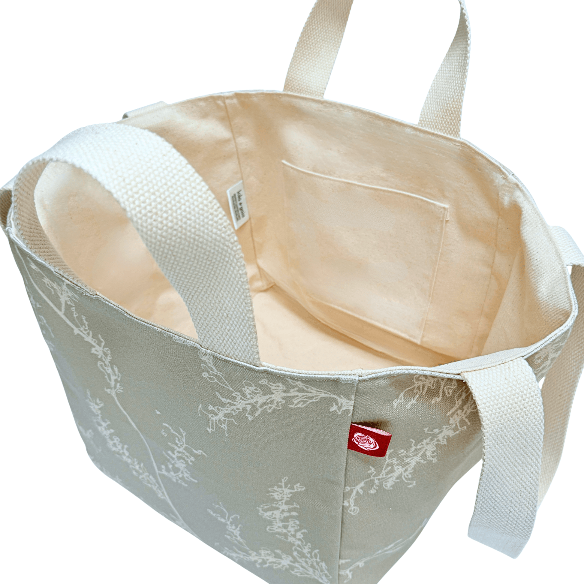 EVERYWAY Market Tote, Rosemary in Moss Gray 4