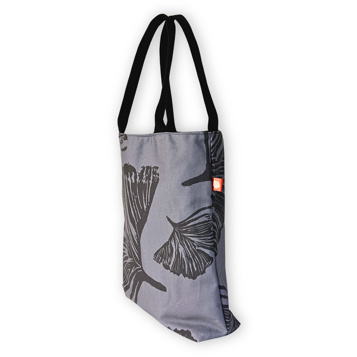 Gaia Shoulder Carry Tote in Evening Ginkgo, side view