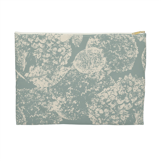 Accessory Pouch, Hydrangea II, Jade