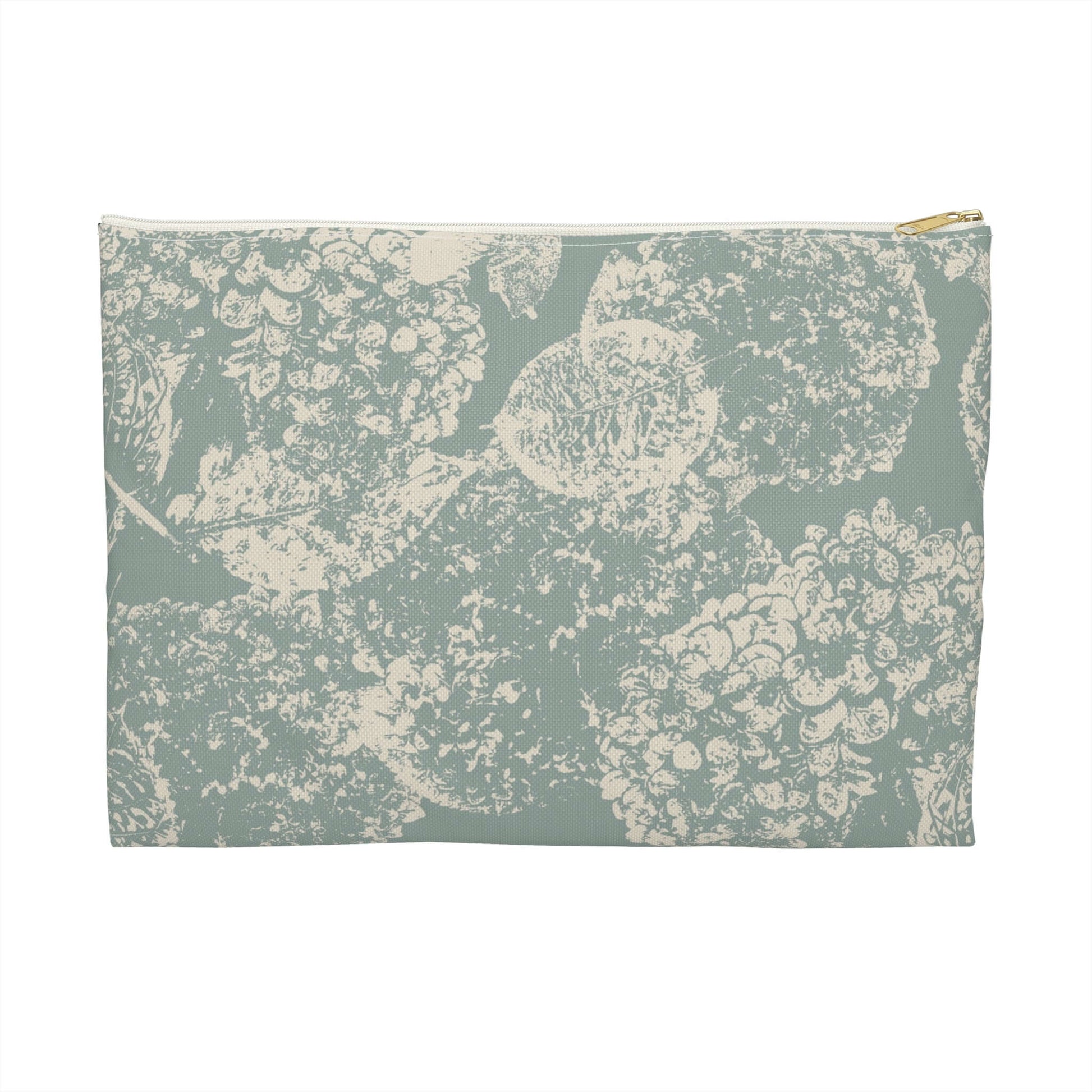 Accessory Pouch, Hydrangea II, Jade 1