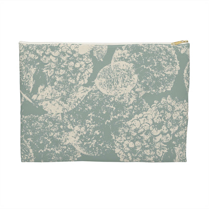 Accessory Pouch, Hydrangea II, Jade 1