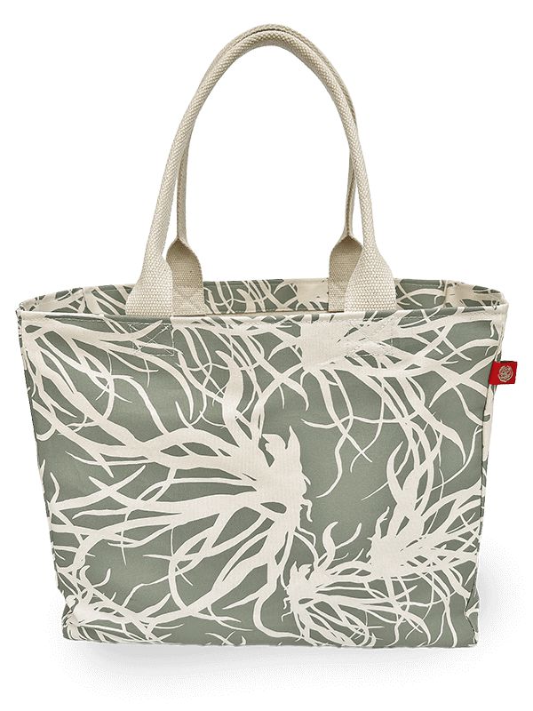 Beach Grass Canvas Tote Bag, Shadow