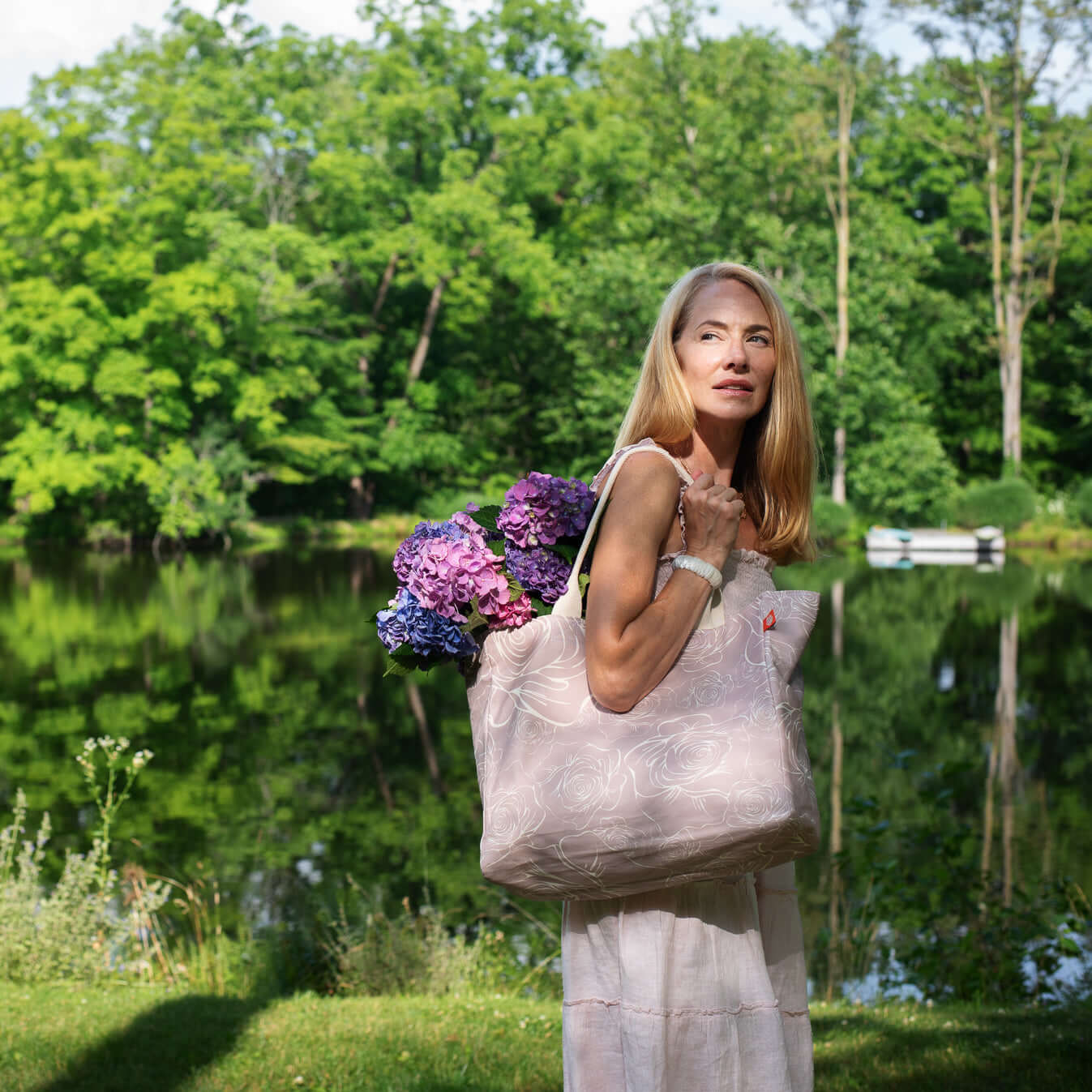The FOREVER Beach Tote, Gallica in Fawn