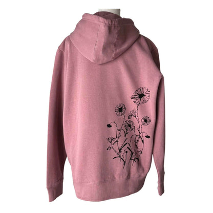 Daisies 100% Organic Cotton Pullover Hoodie, Lavender