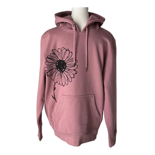 Daisies 100% Organic Cotton Pullover Hoodie, Lavender