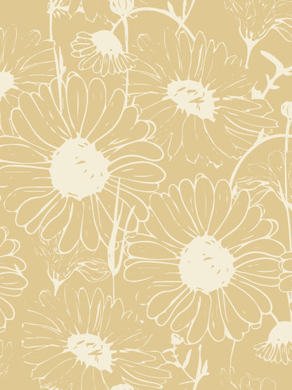 Daisy Wallpaper, Straw