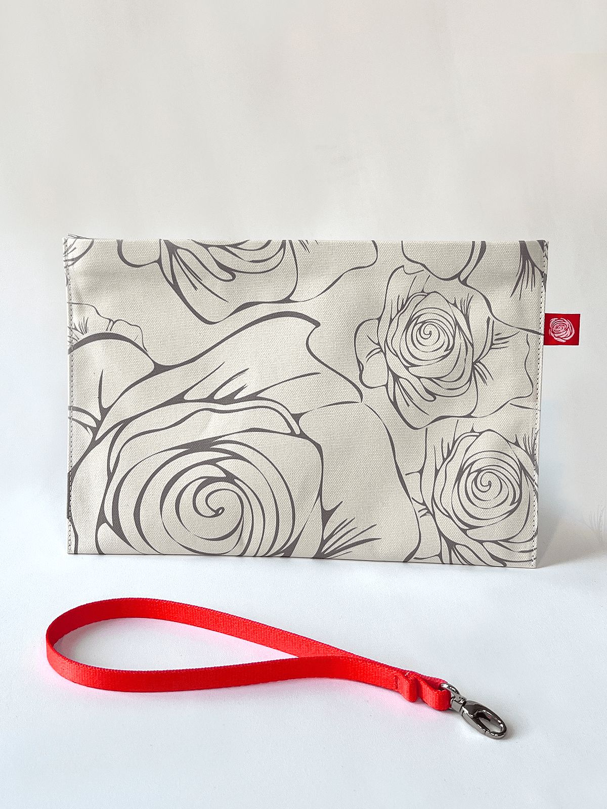 Gallica Canvas Clutch, Arctic Wolf