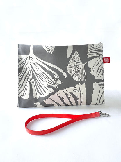 Ginkgo Canvas Clutch, Poppy