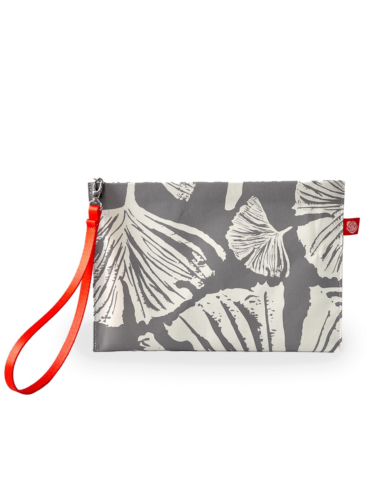 Ginkgo Canvas Clutch, Poppy