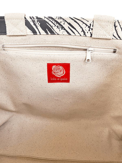 Ginkgo Canvas Tote Bag, Poppy