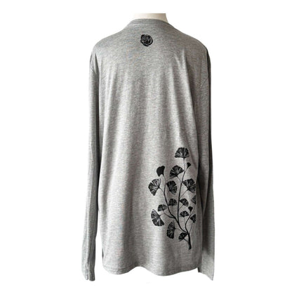 Ginkgo Long Sleeve Tee, Heather Gray