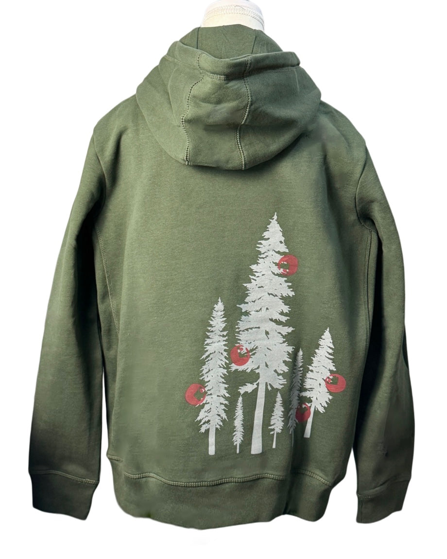 Holiday Pine Hoodie back view