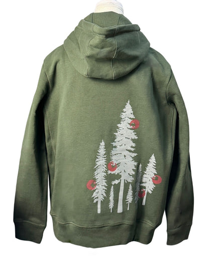 Holiday Pine Hoodie back view