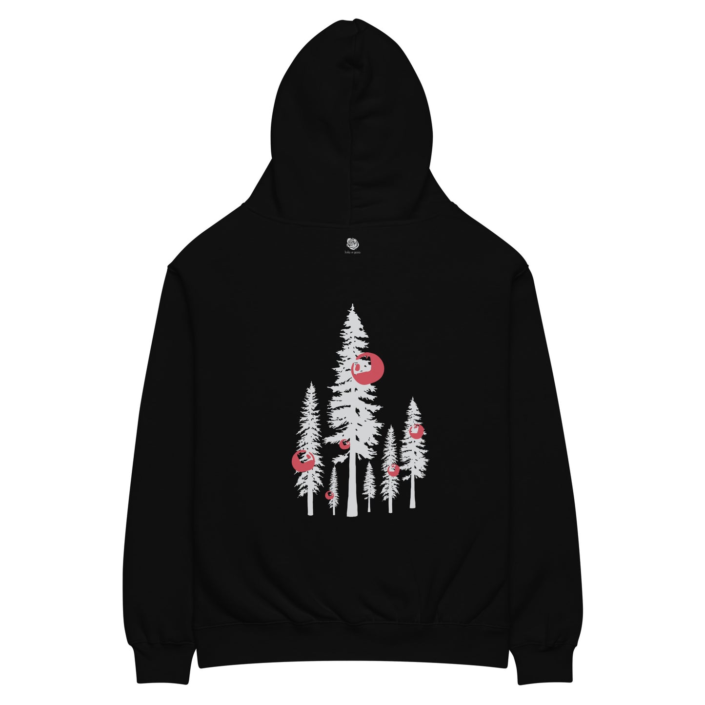 Holiday Hoodie, Christmas Tree, Black