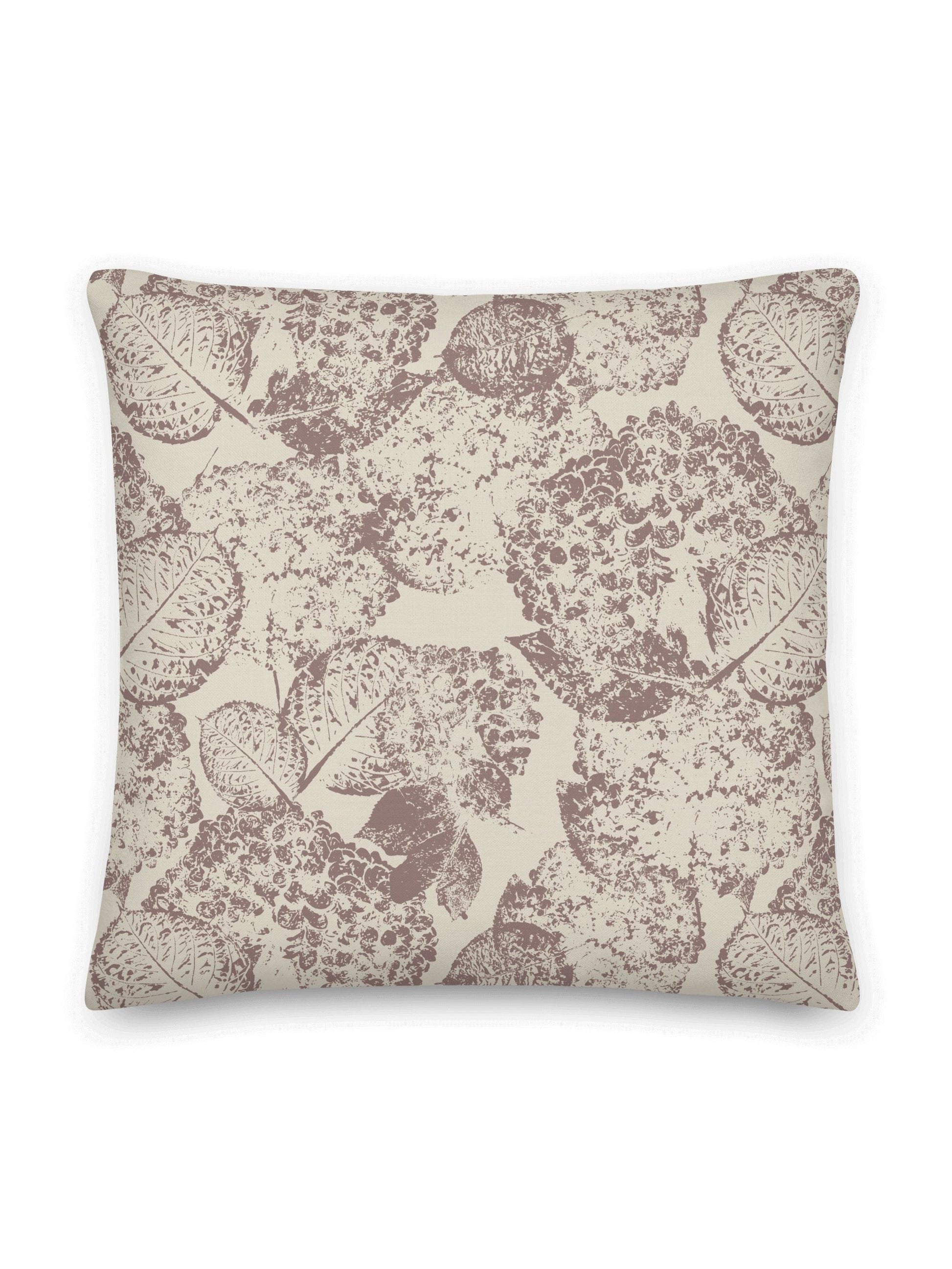 Hydrangea II Pillow, Arctic Antler