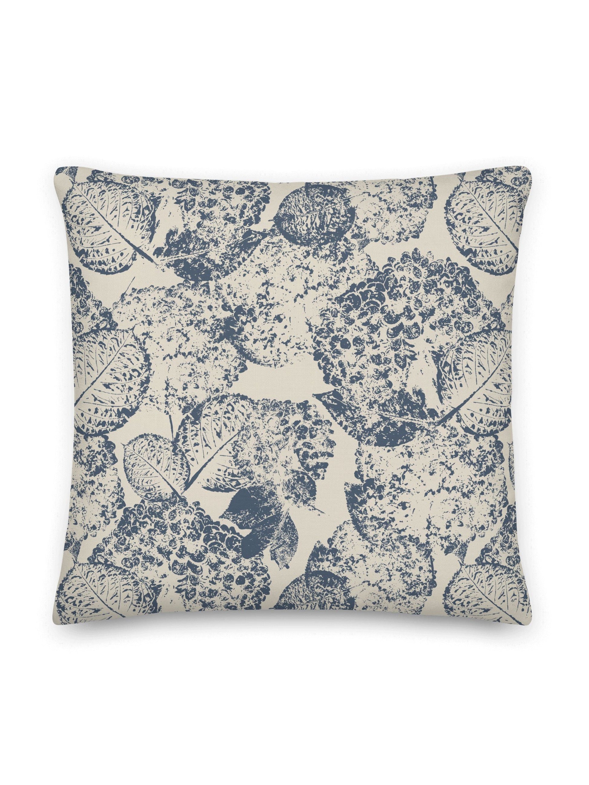 Hydrangea II Pillow, Arctic Indigo