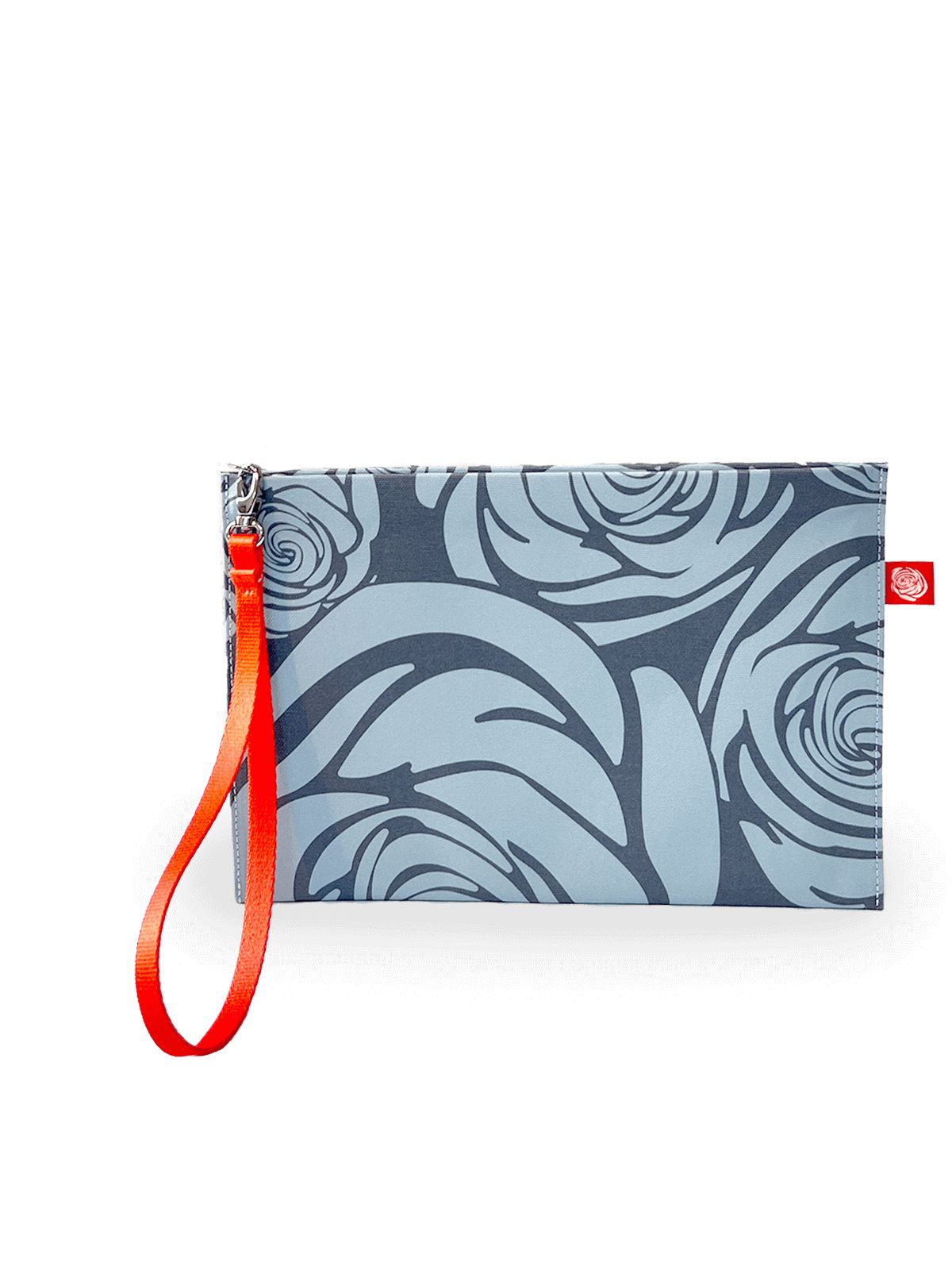 Rosa Rugosa Canvas Clutch, Rainwashed