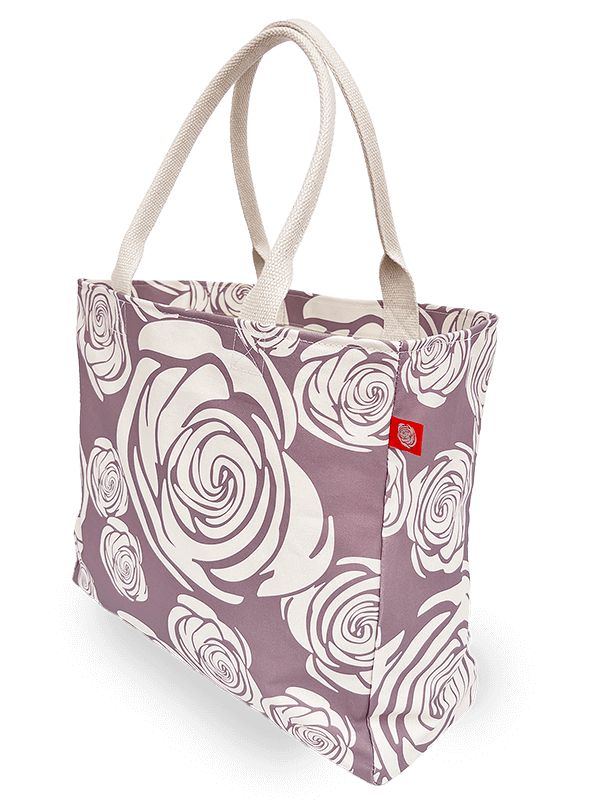 Rosa Rugosa Canvas Tote Bag, Antler