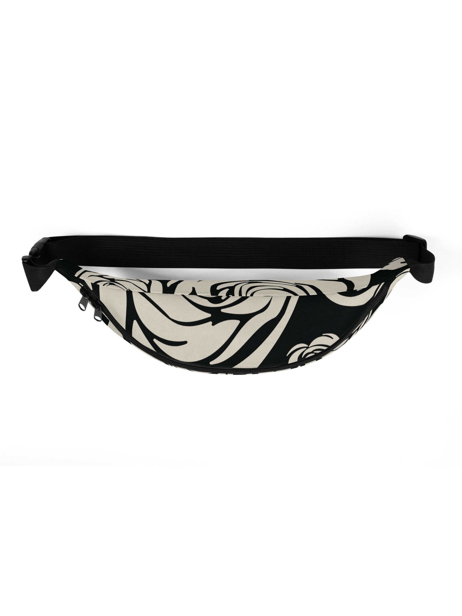 Rosa Rugosa Fanny Pack, Black