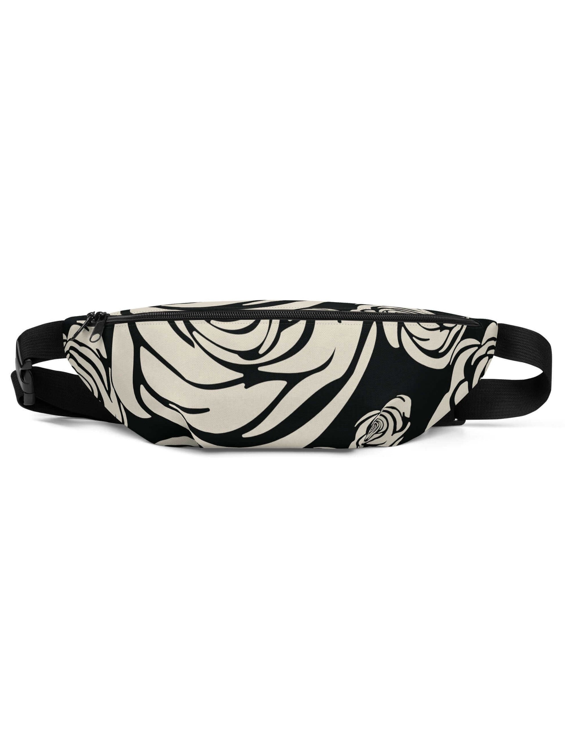 Rosa Rugosa Fanny Pack, Black