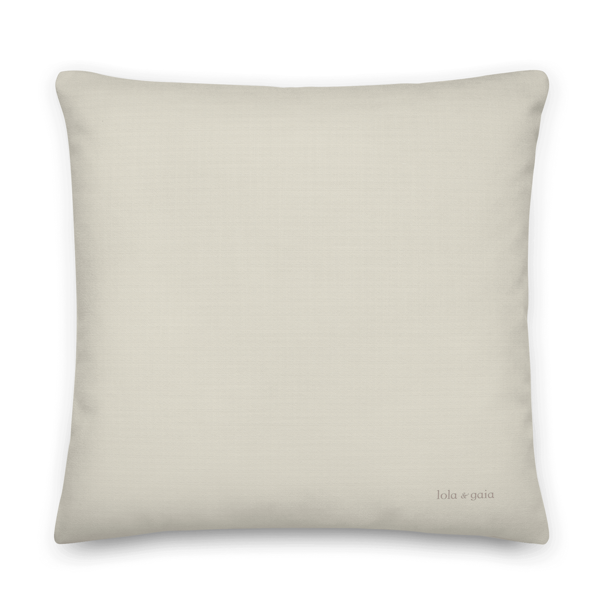 Gallica Pillow, Fawn back view
