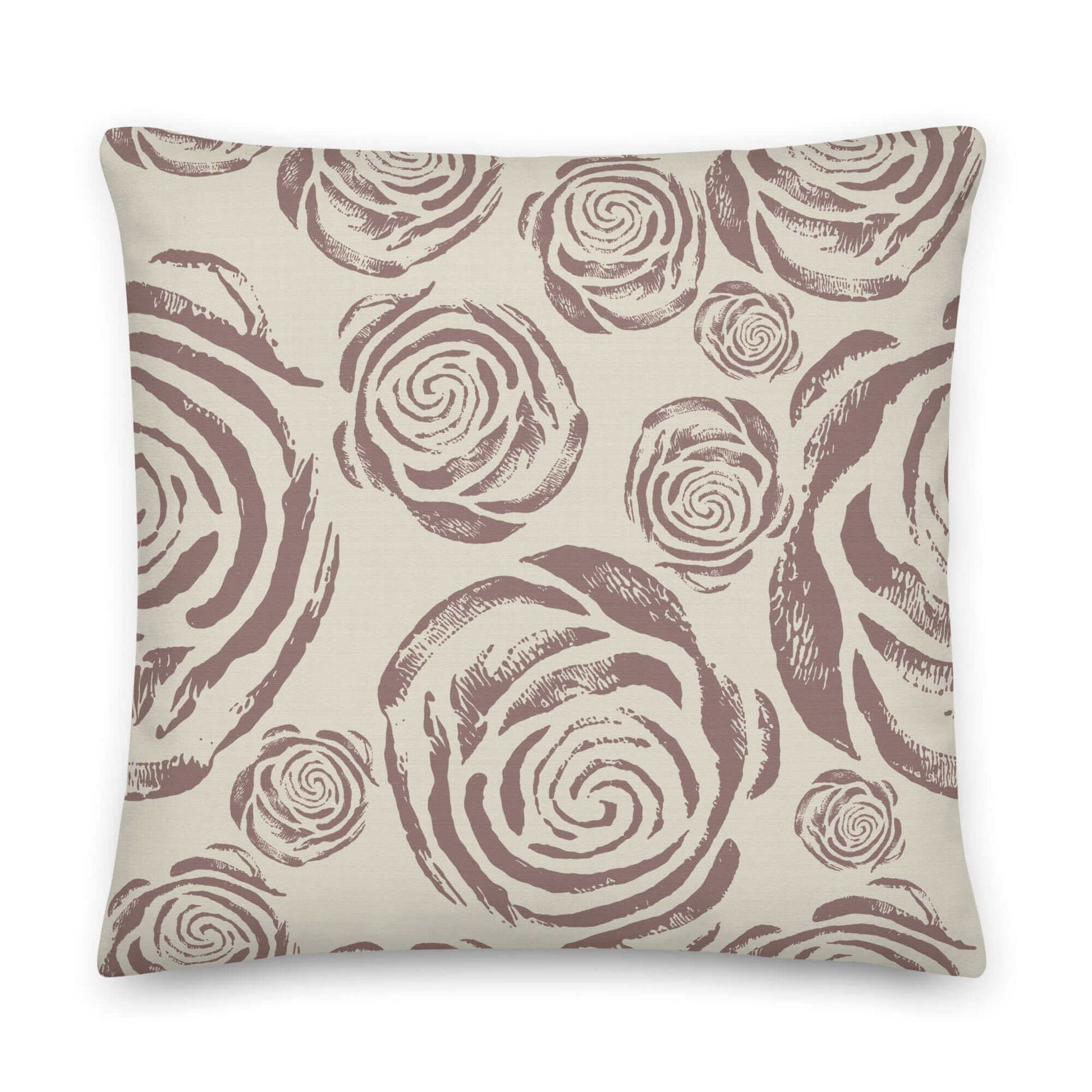 Rustic Rosa Pillow, Arctic Antler front view