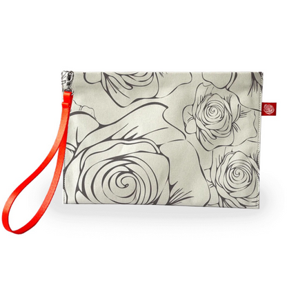 Gallica Canvas Clutch, Arctic Wolf