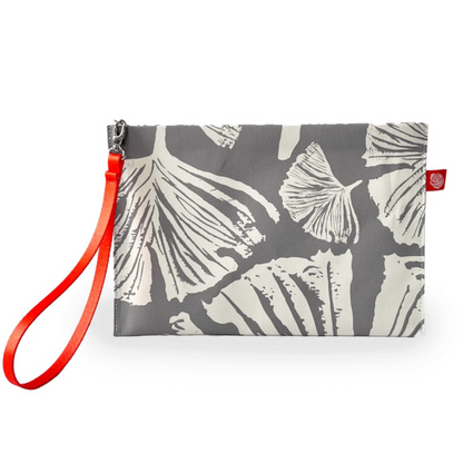 Ginkgo Canvas Clutch, Poppy