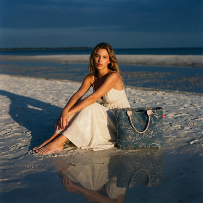 The FOREVER Beach Tote, Gallica in Bering Sea