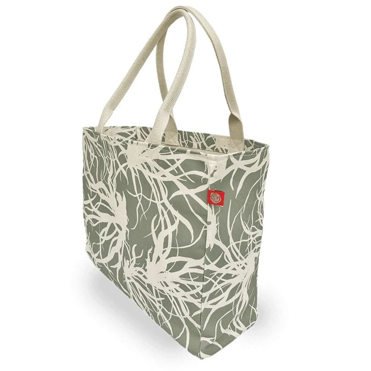 Beach Grass Canvas Tote Bag, Shadow