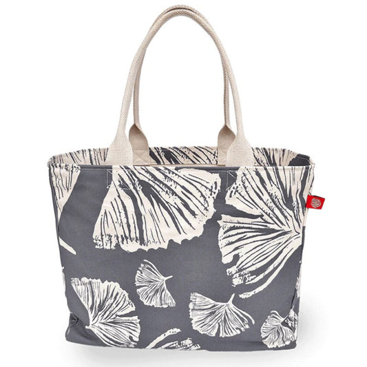 Ginkgo Canvas Tote Bag, Poppy