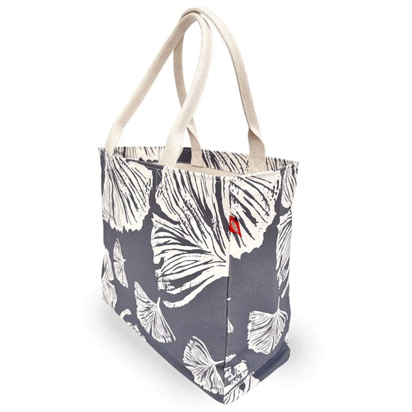 Ginkgo Canvas Tote Bag, Poppy