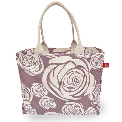 Rosa Rugosa Canvas Tote Bag, Antler