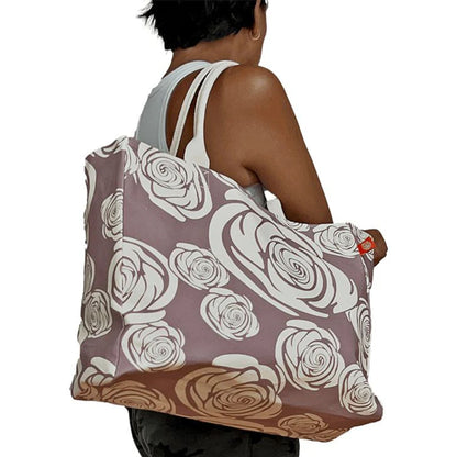 Rosa Rugosa Canvas Tote Bag, Antler